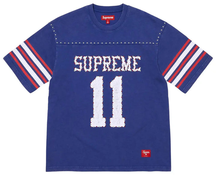 Supreme Studded Short Sleeve Top Blue