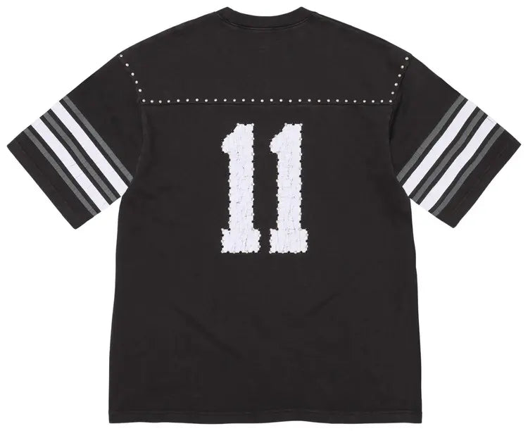 Supreme Studded Short Sleeve Top Black