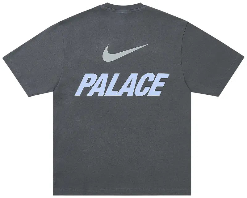 Palace x Nike T Shirt Front Swoosh Charcoal