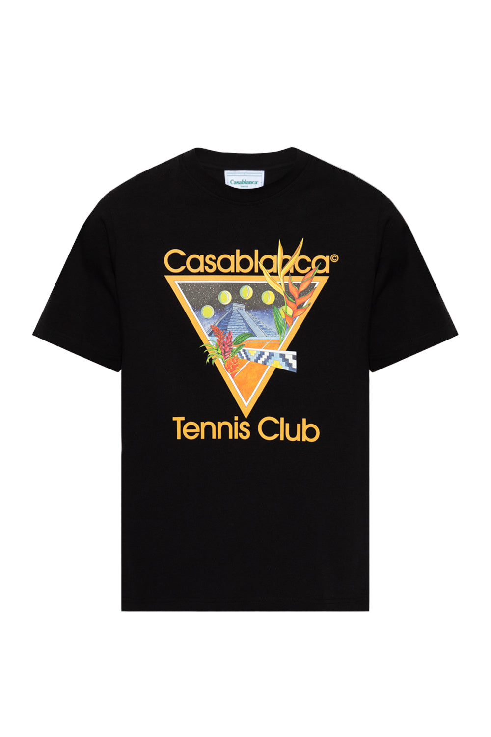 Casablanca T Shirt Tennis Club Icon Black