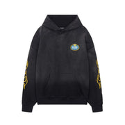 SIARR Crown Hoodie Washed Black