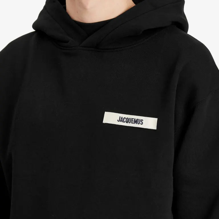 Jacquemus Hoodie Gros Grain Black