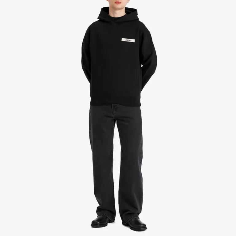 Jacquemus Hoodie Gros Grain Black