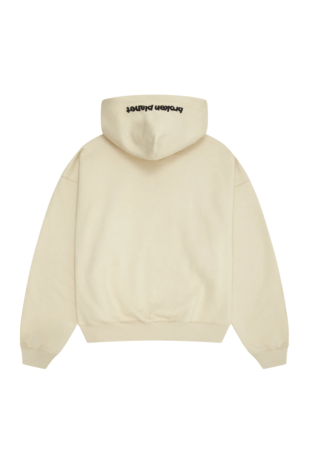 Broken Planet Market Bone White Zip Up Hoodie