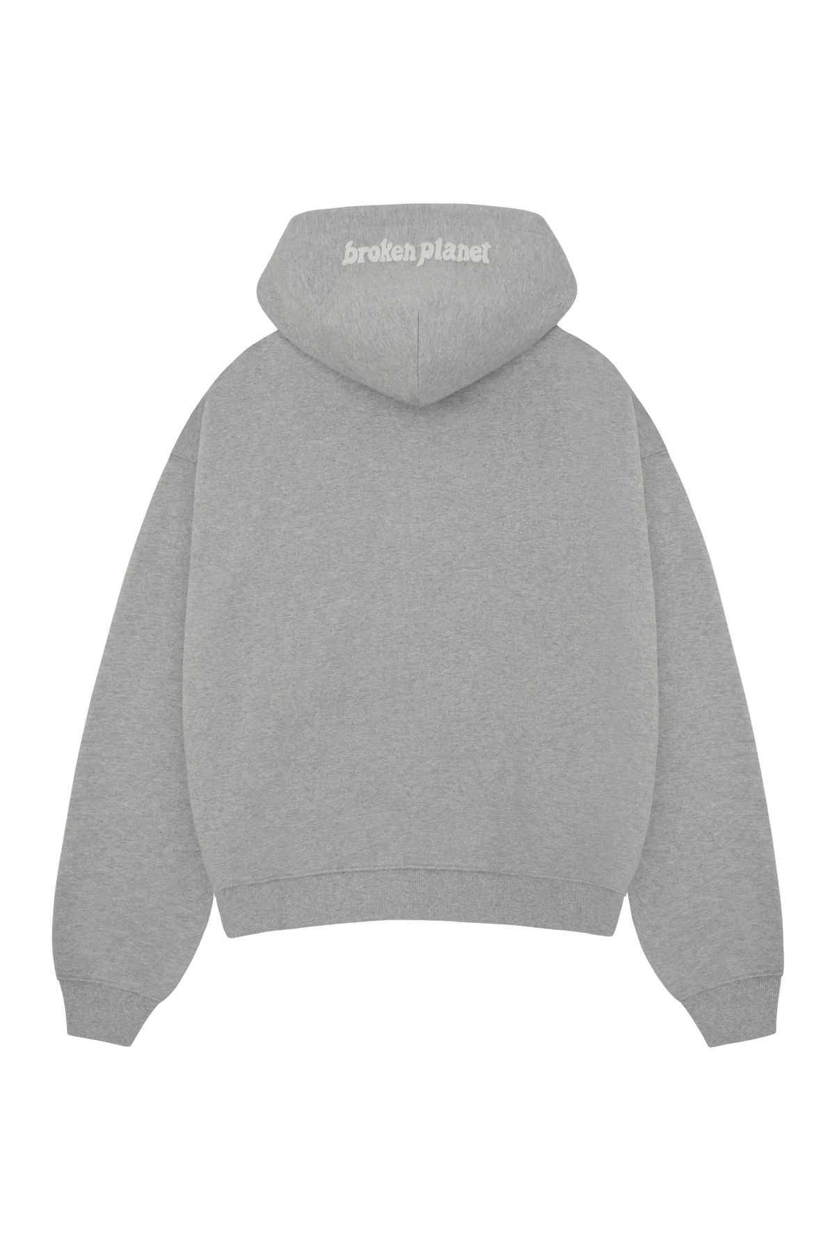 Broken Planet Market Heather Grey Zip Up Hoodie