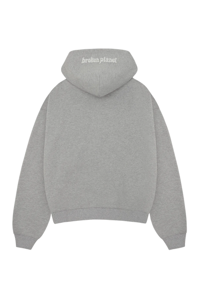 Broken Planet Market Heather Grey Zip Up Hoodie