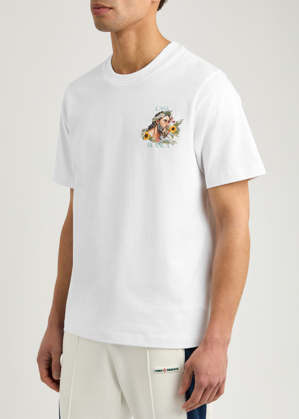 Casablanca T Shirt Celebration Du Sports White