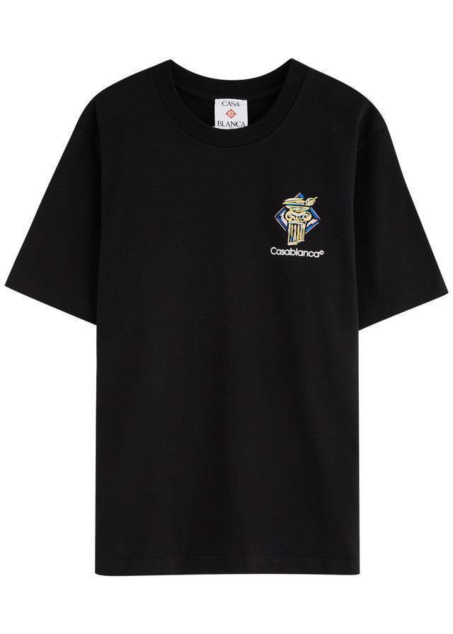 Casablanca T Shirt Diamond Column Black