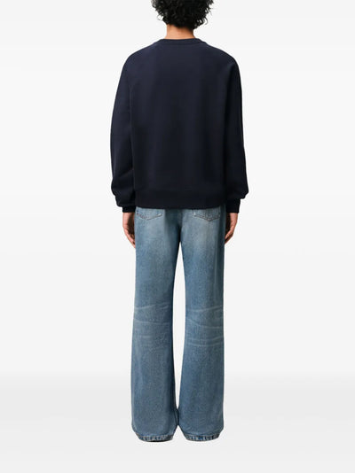 Ami Paris Sweatshirt De Coeur Patch Navy