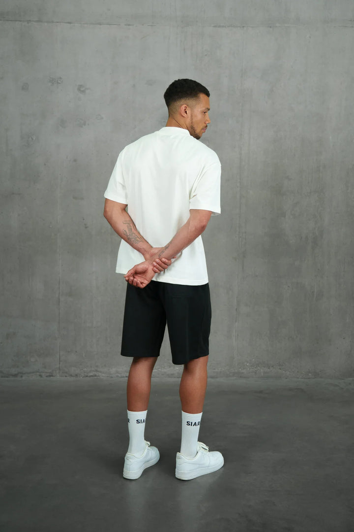 SIARR Scribble T Shirt White Black