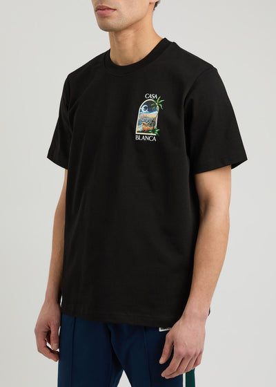 Casablanca T Shirt LA Night Black