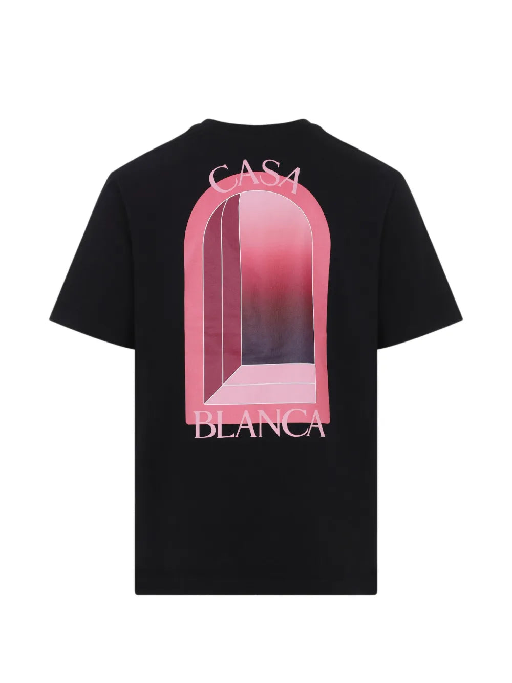 Casablanca T Shirt Arches Black Pink