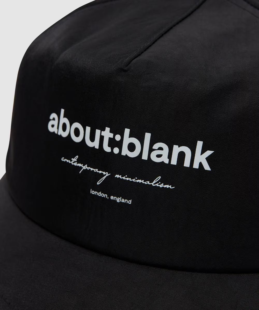 About Blank Box Cap Black