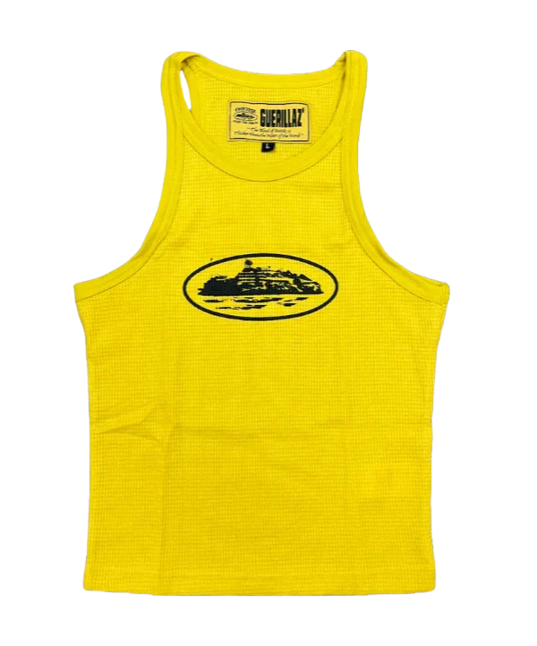 Corteiz Tank Top Alcatraz Yellow & Black