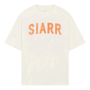 SIARR Scribble T Shirt White Orange