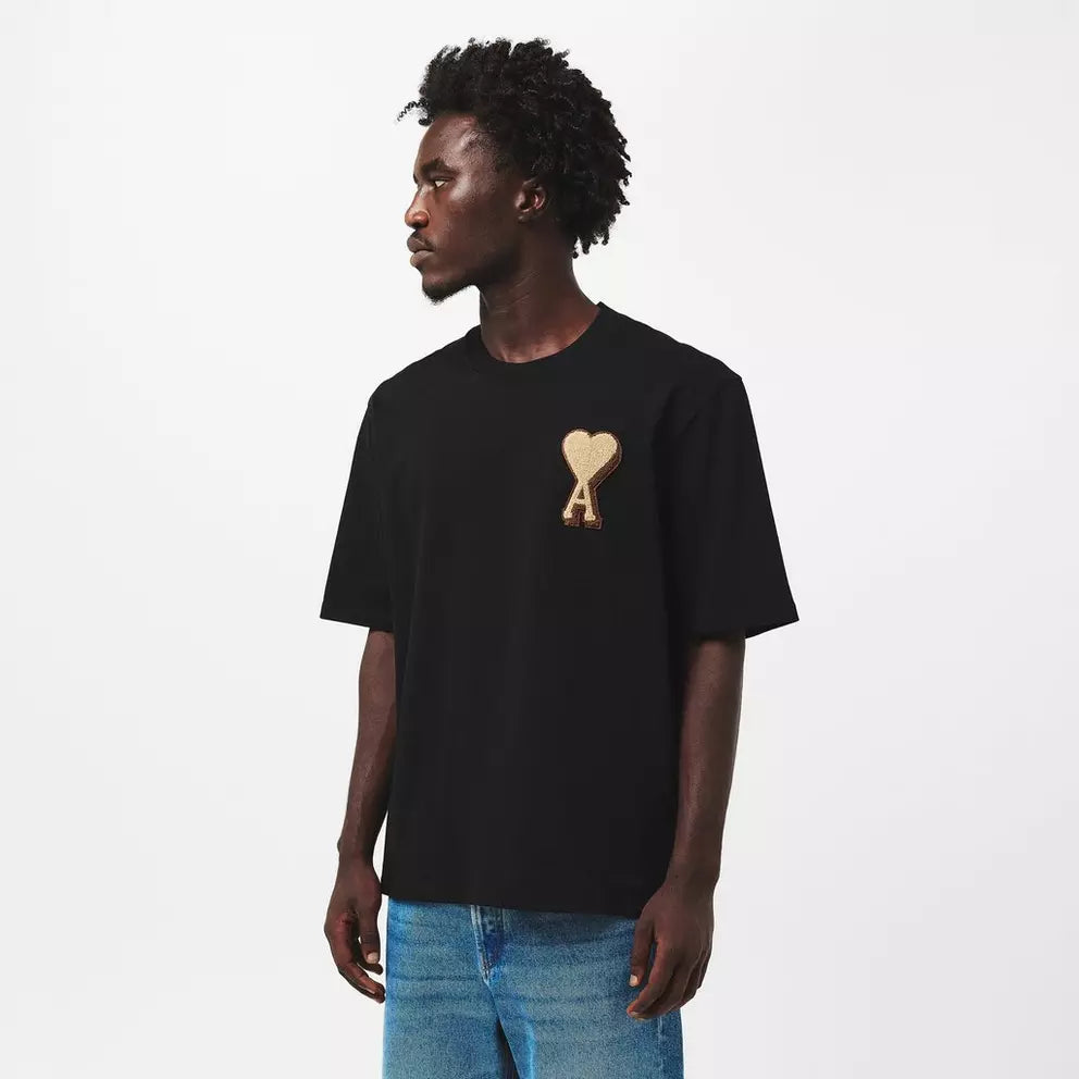 Ami Paris T Shirt Patch Black