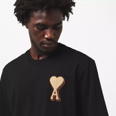 Ami Paris T Shirt Patch Black