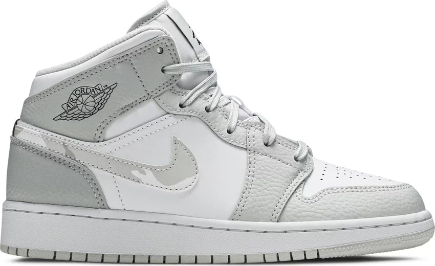 Nike Jordan 1 Mid Grey Camo GS