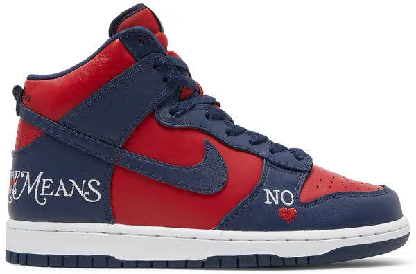 Nike Dunk High SB x Supreme Navy Red