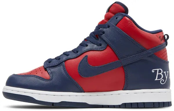 Nike Dunk High SB x Supreme Navy Red