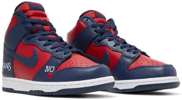 Nike Dunk High SB x Supreme Navy Red