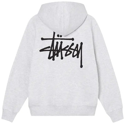 Stussy Hoodie Basics Zip Up Ash Heather