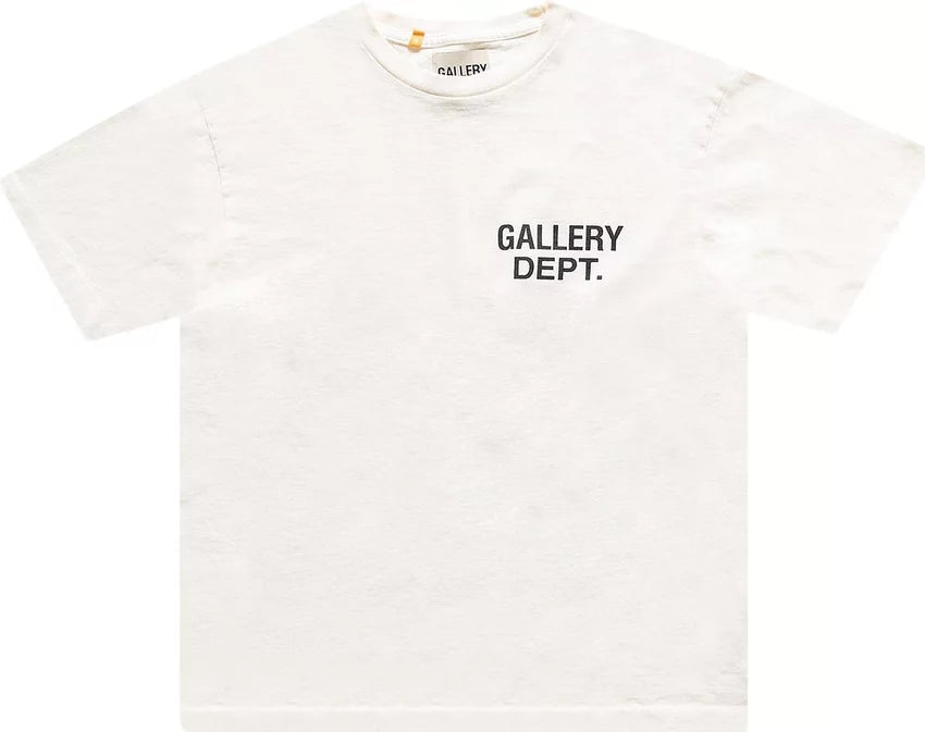 Gallery Dept T Shirt Souvenir Logo Print Cream