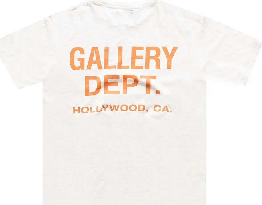 Gallery Dept T Shirt Souvenir Logo Print Cream