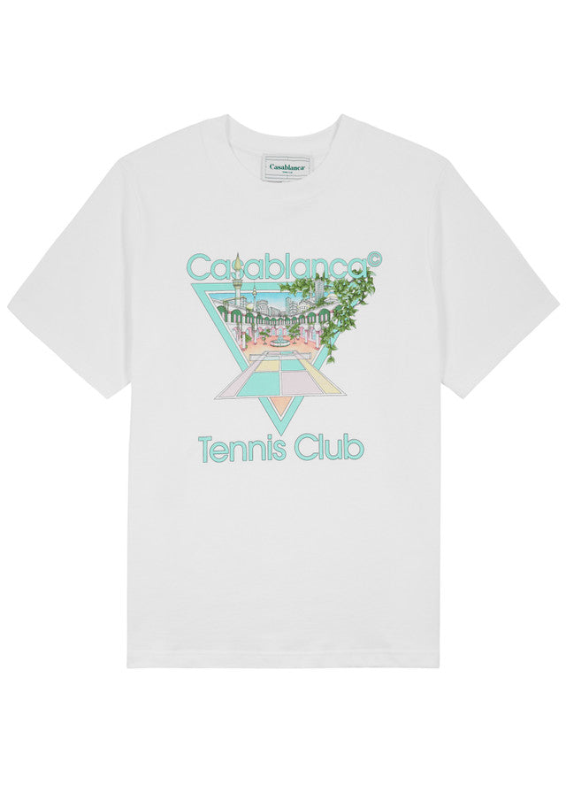 Casablanca T Shirt Tennis Club White