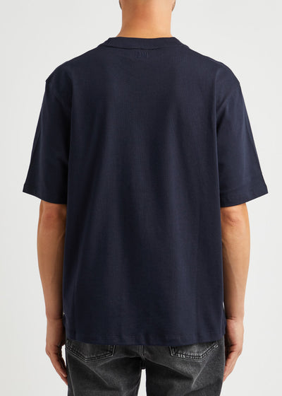 Ami Paris T Shirt Ami De Coeur Navy