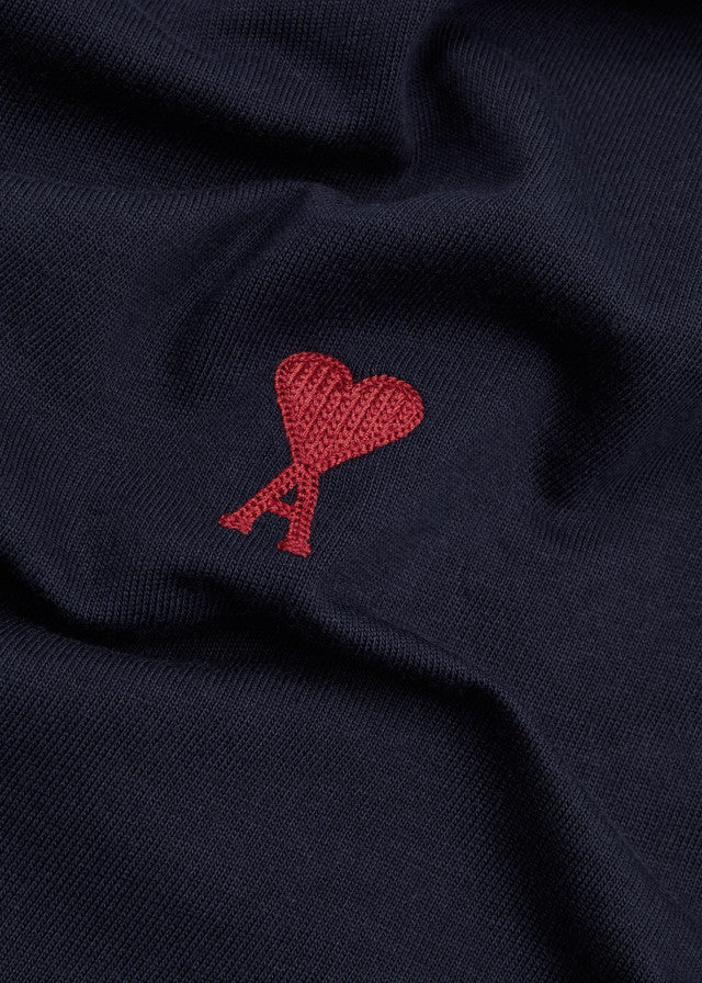 Ami Paris T Shirt Ami De Coeur Navy