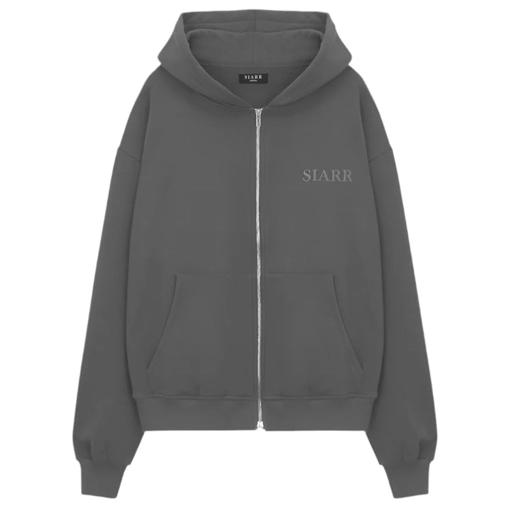 SIARR Zip Hoodie Dark Grey