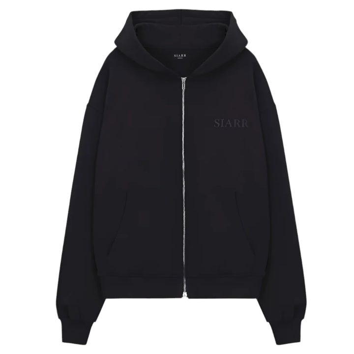 SIARR Zip Hoodie Black