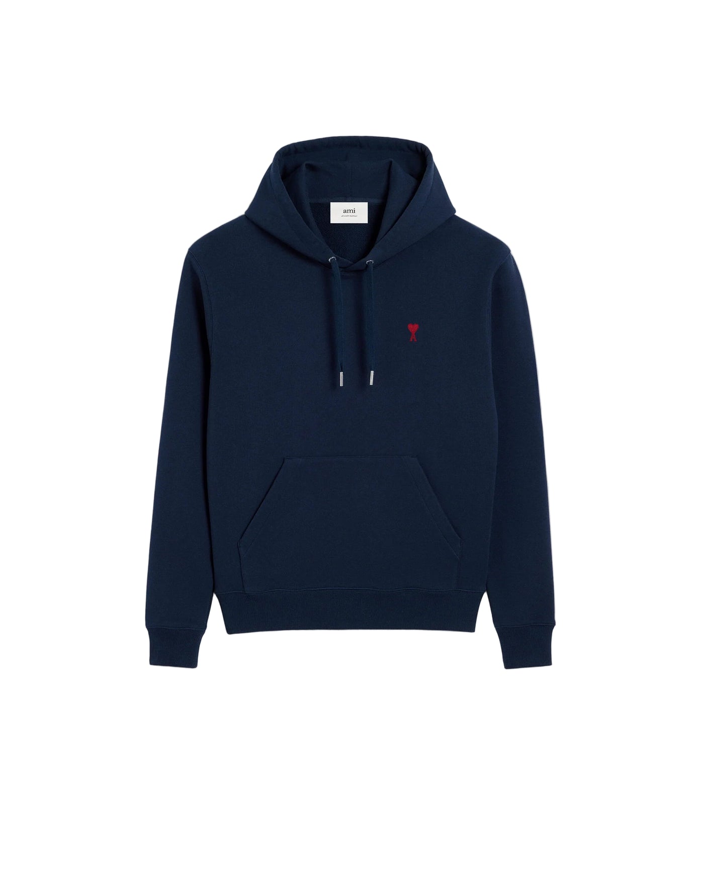 Ami Paris Hoodie Ami De Coeur Navy