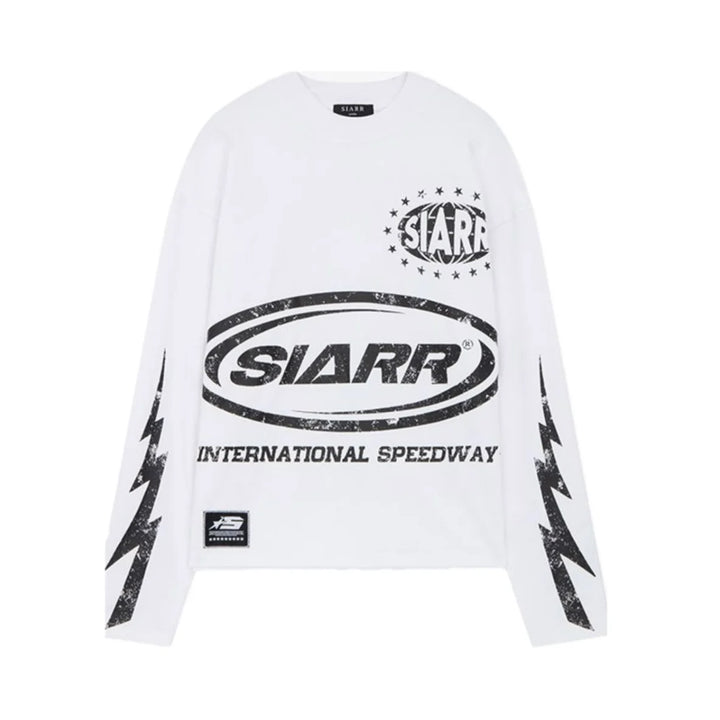 SIARR Speedway Long Sleeve T Shirt White