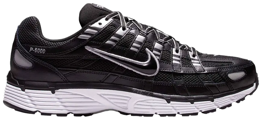 Nike P-6000 Black Metallic Silver
