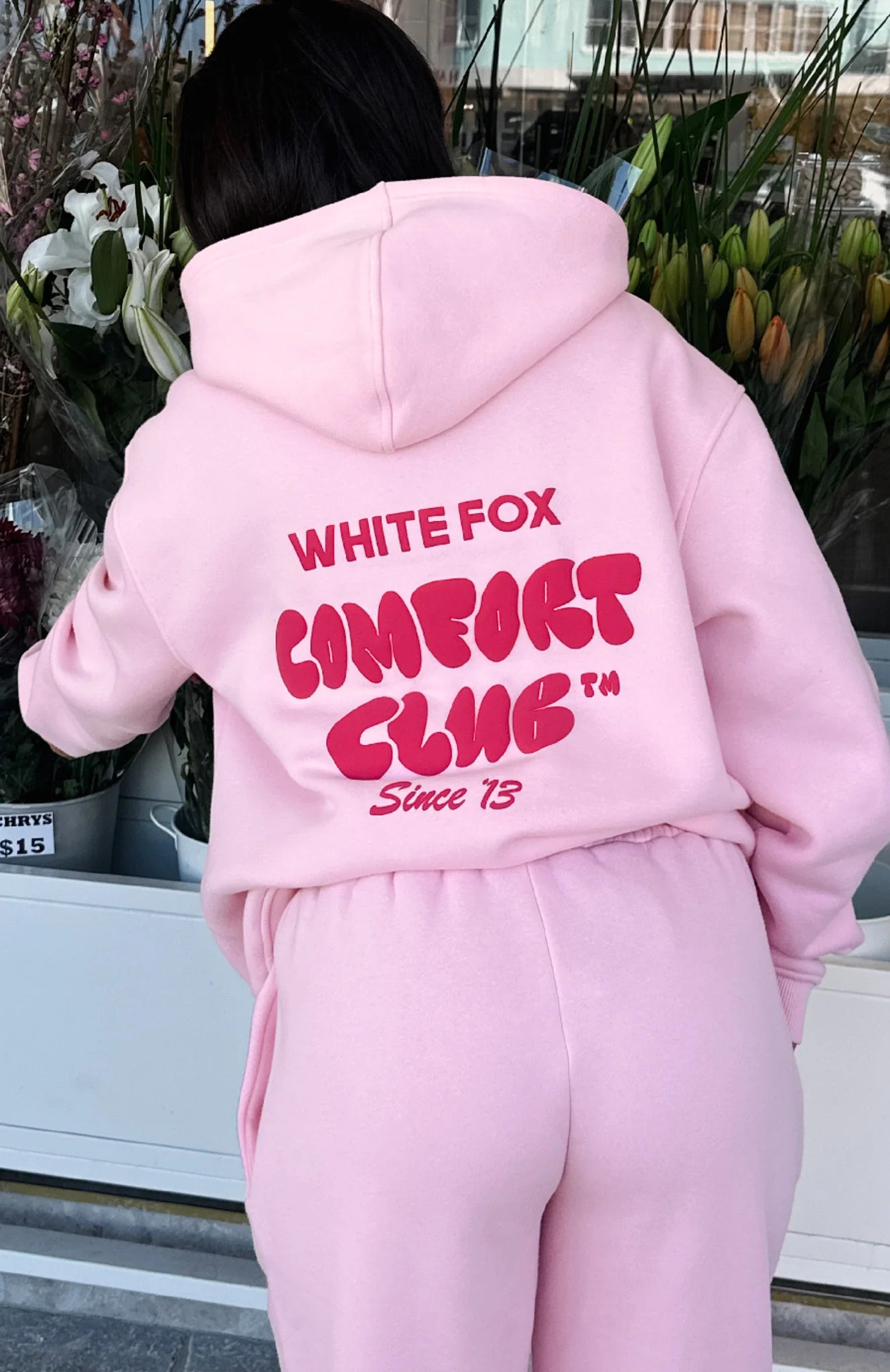 White Fox Hoodie Comfort Club Bon Bon