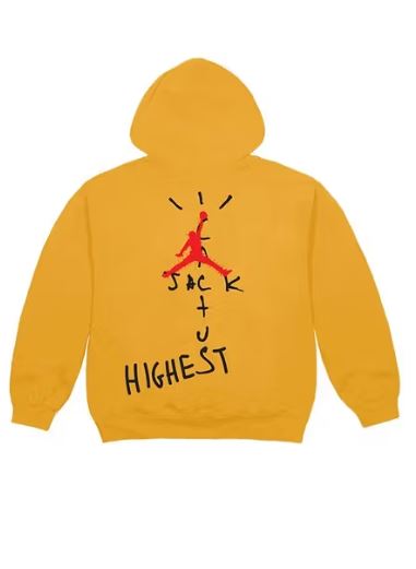 Nike Jordan x Travis Scott Highest in The Room Hoodie Gold