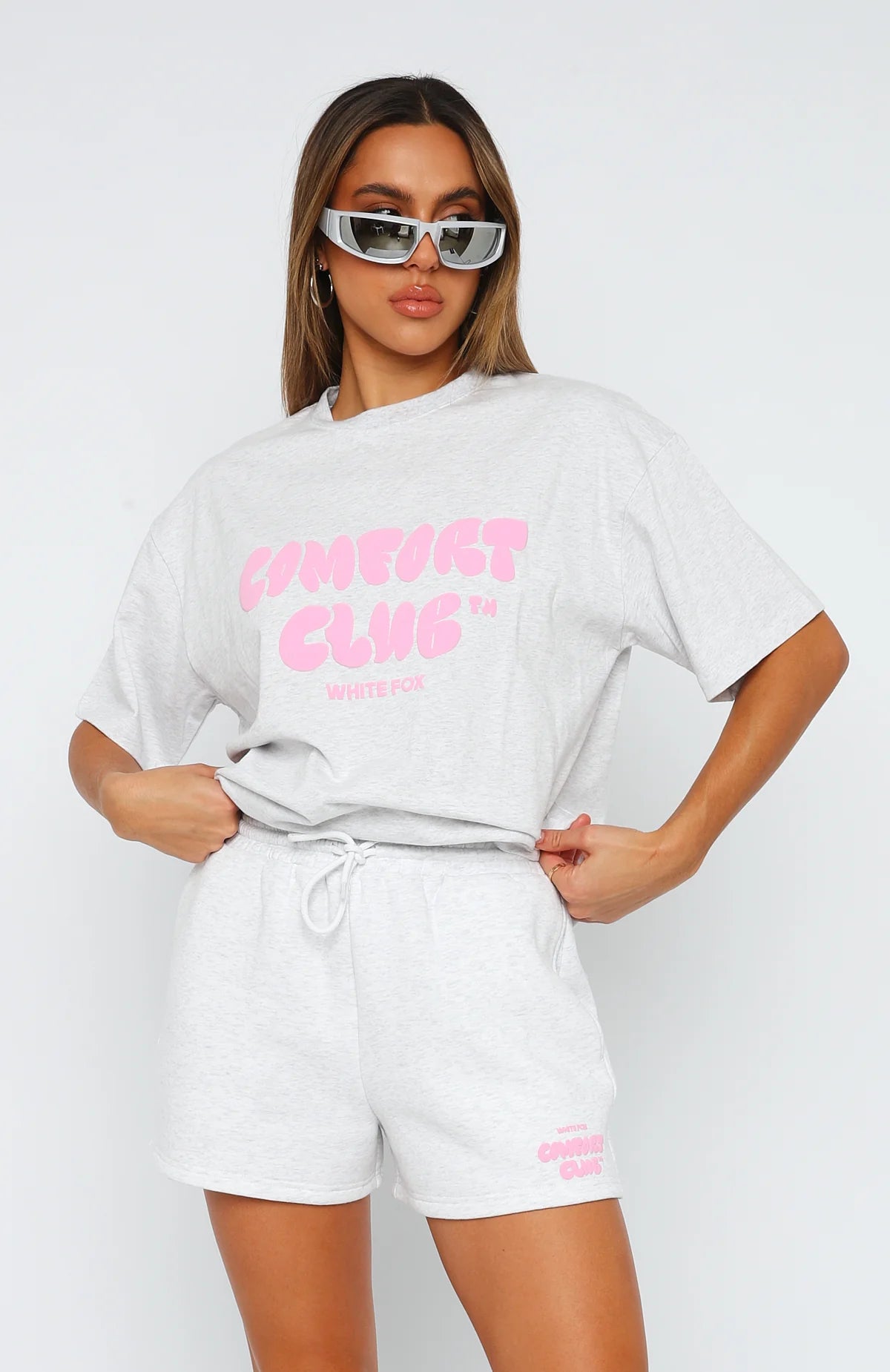 White Fox T Shirt Oversized Comfort Club Mist