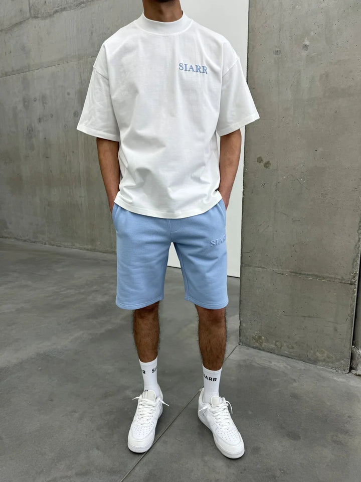 SIARR Puff T Shirt White Blue