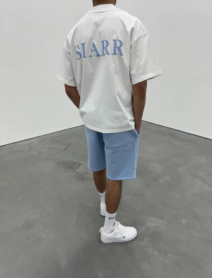 SIARR Puff T Shirt White Blue