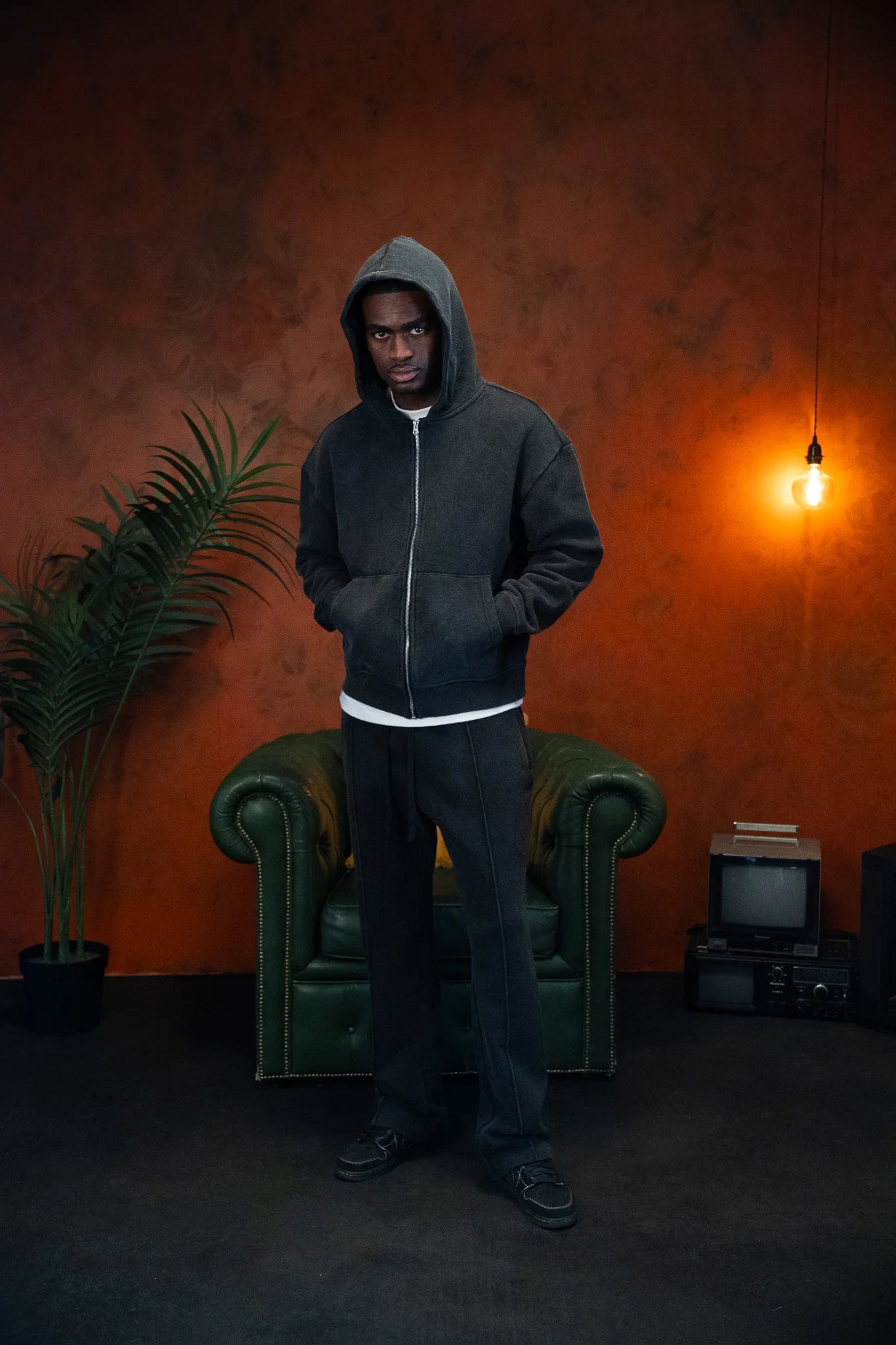 SIARR Washed Piping Joggers Washed Back