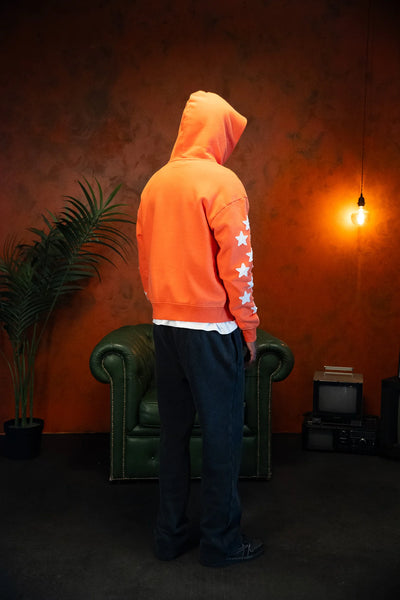 SIARR Applique Hoodie Orange