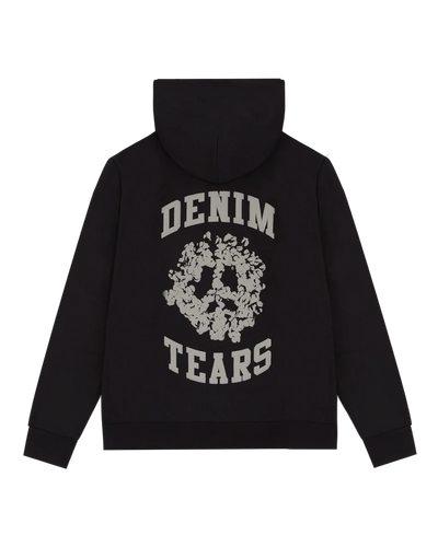 Denim Tears Hoodie Zip Up University Black