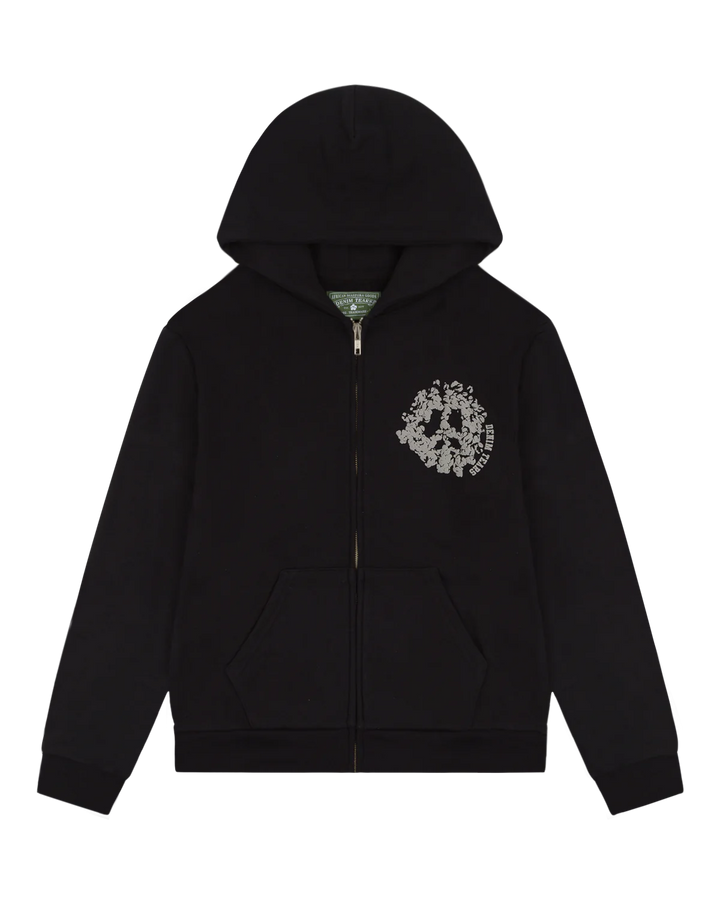 Denim Tears Hoodie Zip Up University Black