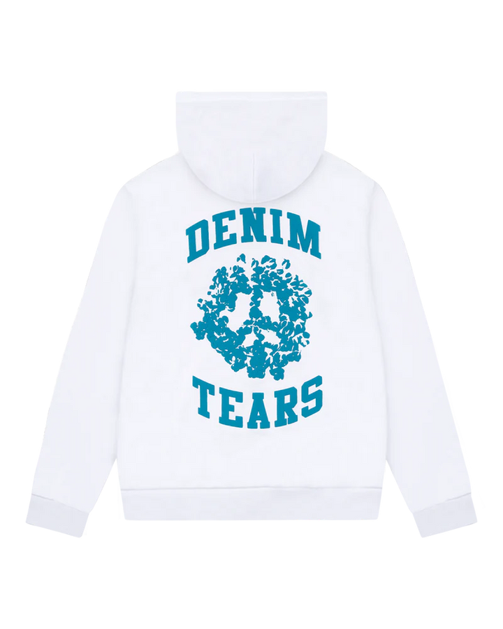 Denim Tears Hoodie Zip Up University White