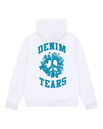 Denim Tears Hoodie Zip Up University White