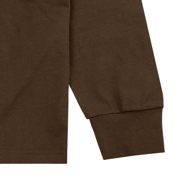 Eric Emanuel Long Sleeve T Shirt Brown/White