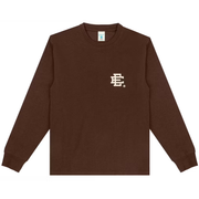 Eric Emanuel Long Sleeve T Shirt Brown/White