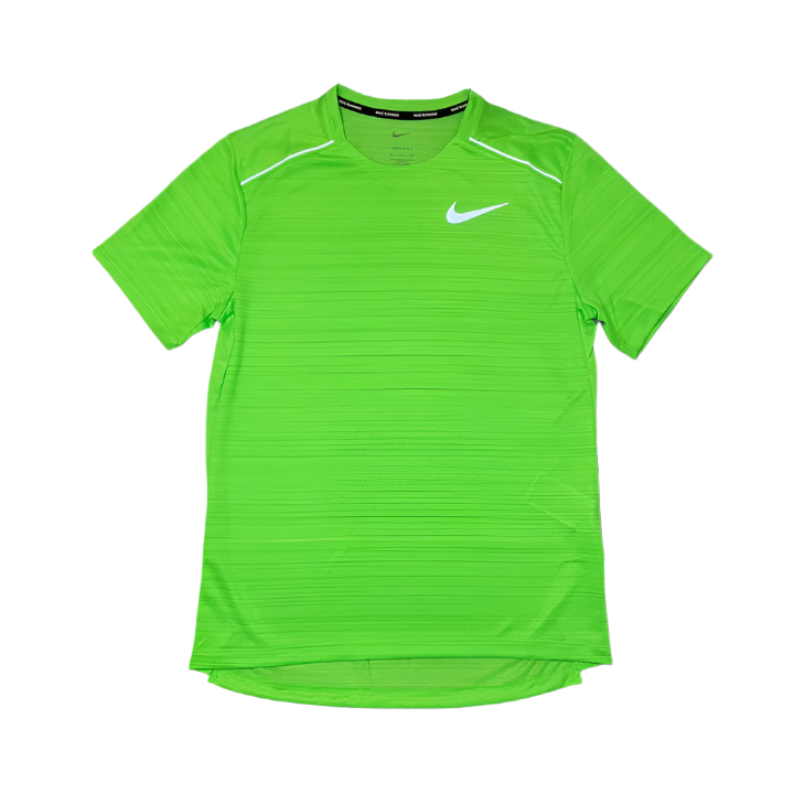 Nike Miler 1.0 T Shirt Green Strike